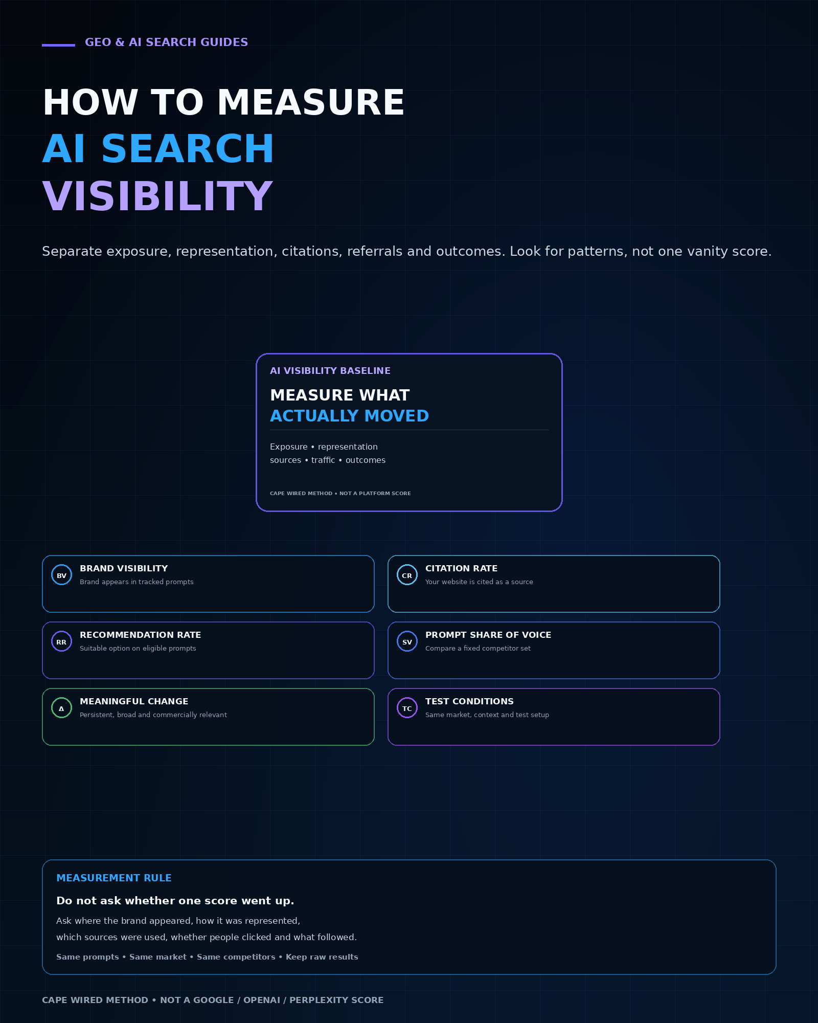How to Measure AI Search Visibility