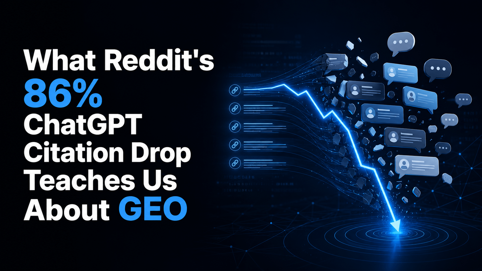 What Reddit's 86% ChatGPT citation drop teaches us about GEO